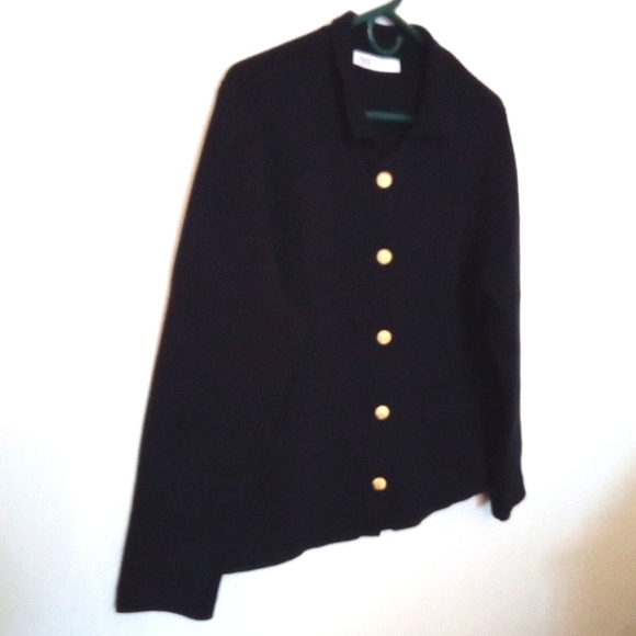 Zara Women's Navy Nautical Style Cardigan with Gold Buttons Size XL - Picture 8 of 10